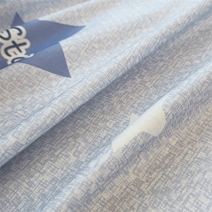 91家纺网 家纺一手货源 找家纺 雯豆2025春夏新款全棉床单三件套纯棉床罩小清新印花床单 全棉床单-星星约定