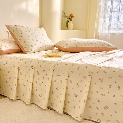 DoDo 兜兜 【 可定制尺寸】2025新款全棉40支13372印花单床单 萱花