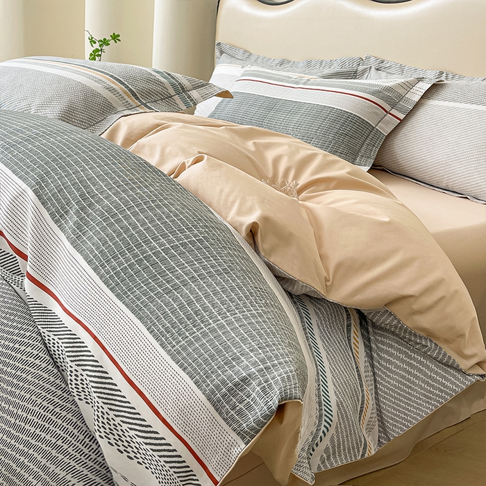 91家纺网 家纺一手货源 找家纺 帛美 2025新款13376全棉纯棉印花四件套-提供买家秀 梦彩