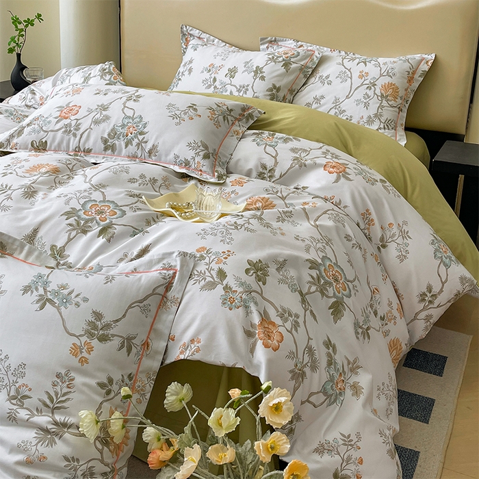 91家纺网 家纺一手货源 找家纺 帛美 2025新款13376全棉纯棉印花四件套-提供买家秀 软玉