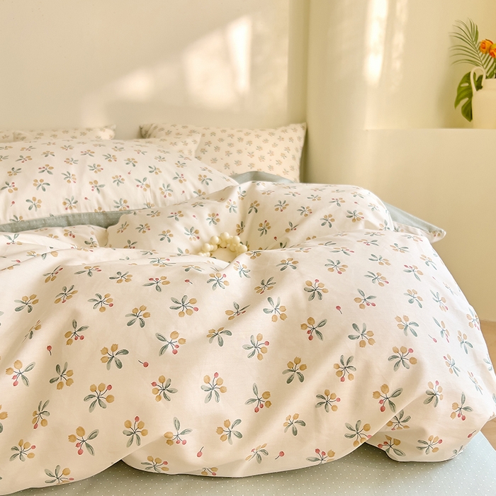 91家纺网 家纺一手货源 找家纺 DoDo 兜兜 【 可定制尺寸】2025新款全棉40支13372印花单被套 知柠