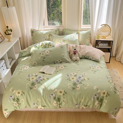 91家纺网 家纺一手货源 找家纺 （总）涵宸家纺 2025新款全棉印花四件套总花型