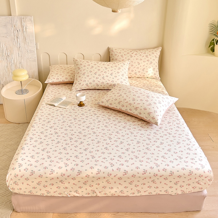 91家纺网 家纺一手货源 找家纺 DoDo 兜兜 【 可定制尺寸】2025新款全棉40支13372印花单床笠 蕾拉