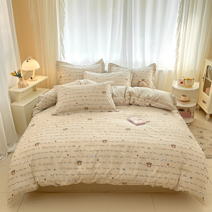 91家纺网 家纺一手货源 找家纺 （总）涵宸家纺 2025新款全棉印花四件套总花型