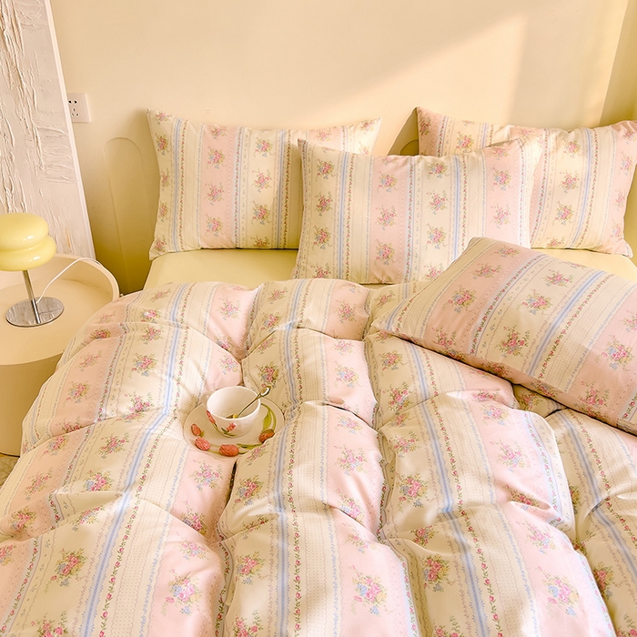 91家纺网 家纺一手货源 找家纺 DoDo 兜兜 【 可定制尺寸】2025新款全棉40支13372印花四件套 南枝