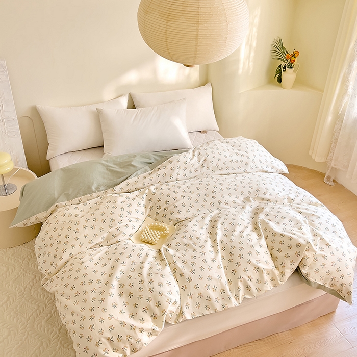 91家纺网 家纺一手货源 找家纺 DoDo 兜兜 【 可定制尺寸】2025新款全棉40支13372印花单被套 知柠