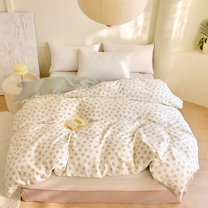 91家纺网 家纺一手货源 找家纺 DoDo 兜兜 【 可定制尺寸】2025新款全棉40支13372印花单被套 知柠