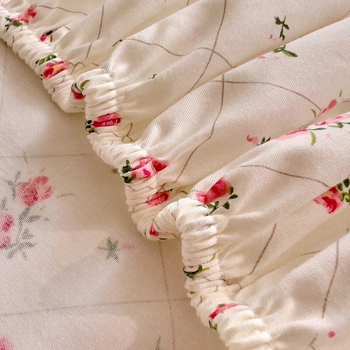 91家纺网 家纺一手货源 找家纺 DoDo 兜兜 【 可定制尺寸】2025新款全棉40支13372印花单床笠 花晨