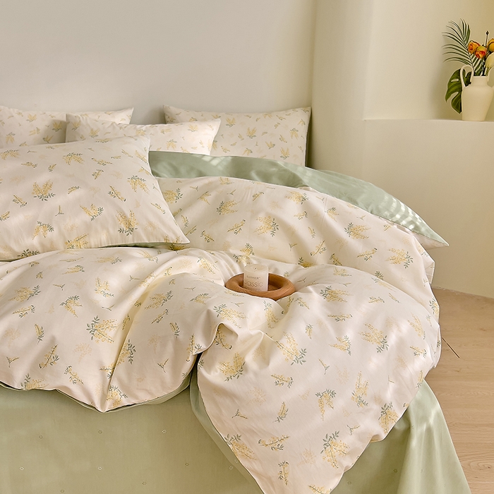 91家纺网 家纺一手货源 找家纺 DoDo 兜兜 【 可定制尺寸】2026新款全棉40支13372印花四件套 清香