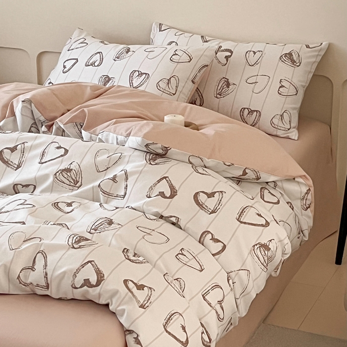 91家纺网 家纺一手货源 找家纺 涵宸家纺 2025新款全棉印花良品系列四件套 心怡