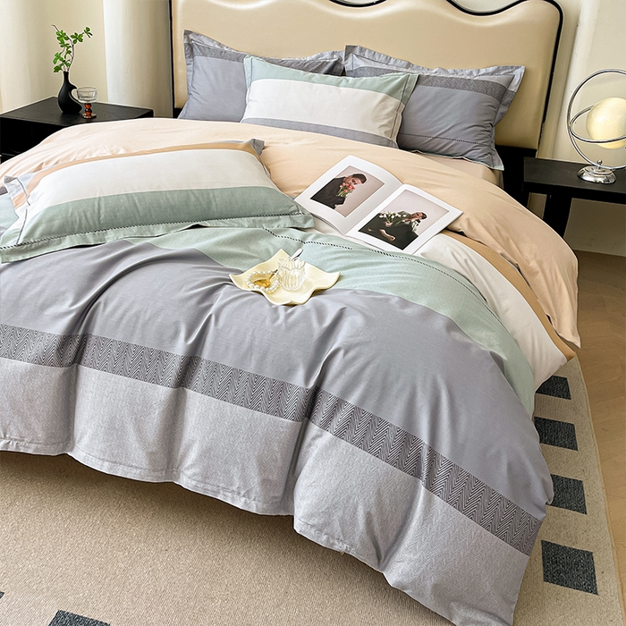 91家纺网 家纺一手货源 找家纺 帛美 2025新款13376全棉纯棉印花四件套-提供买家秀 悠梦