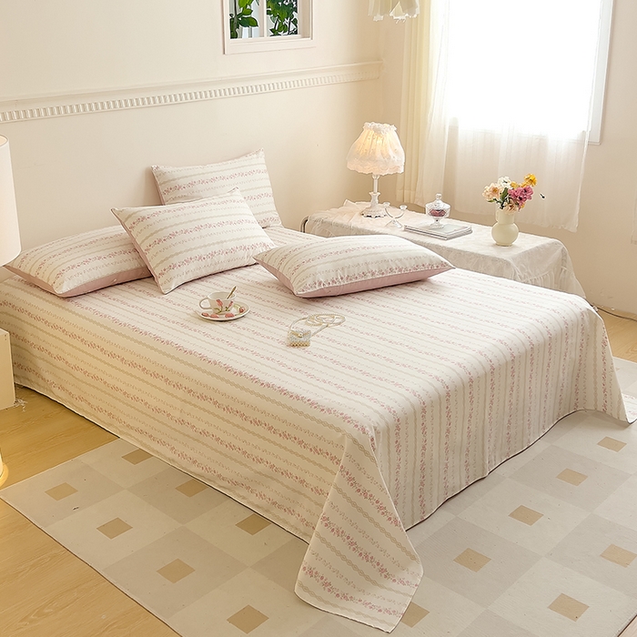 91家纺网 家纺一手货源 找家纺 DoDo 兜兜 【 可定制尺寸】2026新款全棉40支13372印花单床单 黛茜