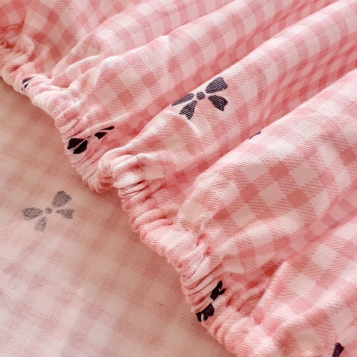 91家纺网 家纺一手货源 找家纺 DoDo 兜兜 【 可定制尺寸】2026新款全棉40支13372印花单床笠 粉蝶