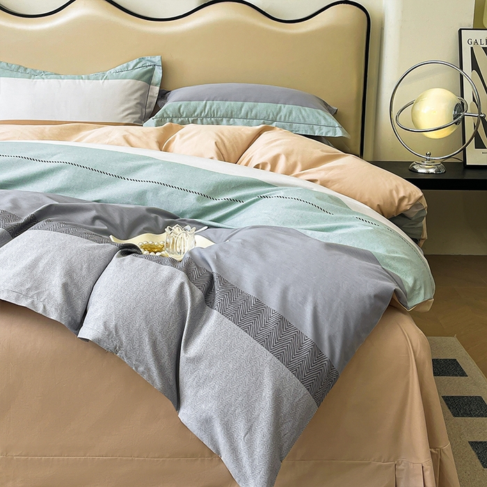 91家纺网 家纺一手货源 找家纺 帛美 2025新款13376全棉纯棉印花四件套-提供买家秀 悠梦