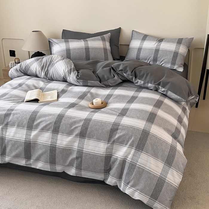 91家纺网 家纺一手货源 找家纺 涵宸家纺 2025新款全棉印花良品系列四件套 洛卡