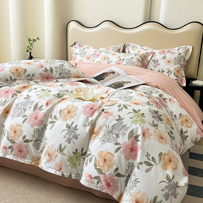 91家纺网 家纺一手货源 找家纺 帛美 2025新款13376全棉纯棉印花四件套-提供买家秀 洵莎