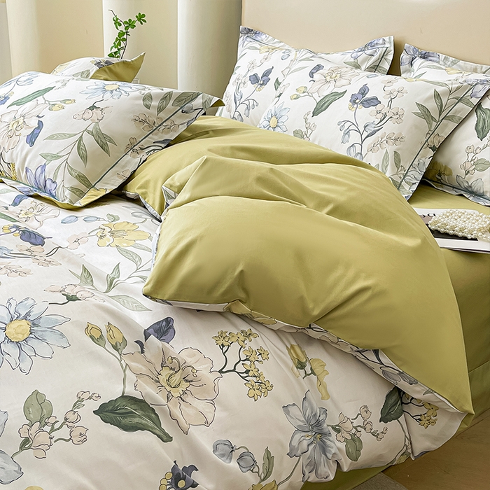 91家纺网 家纺一手货源 找家纺 帛美 2025新款13376全棉纯棉印花四件套-提供买家秀 月瑶