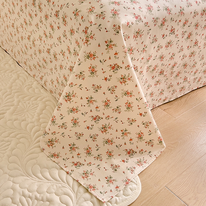 91家纺网 家纺一手货源 找家纺 DoDo 兜兜 【 可定制尺寸】2026新款全棉40支13372印花单床单 桃夭