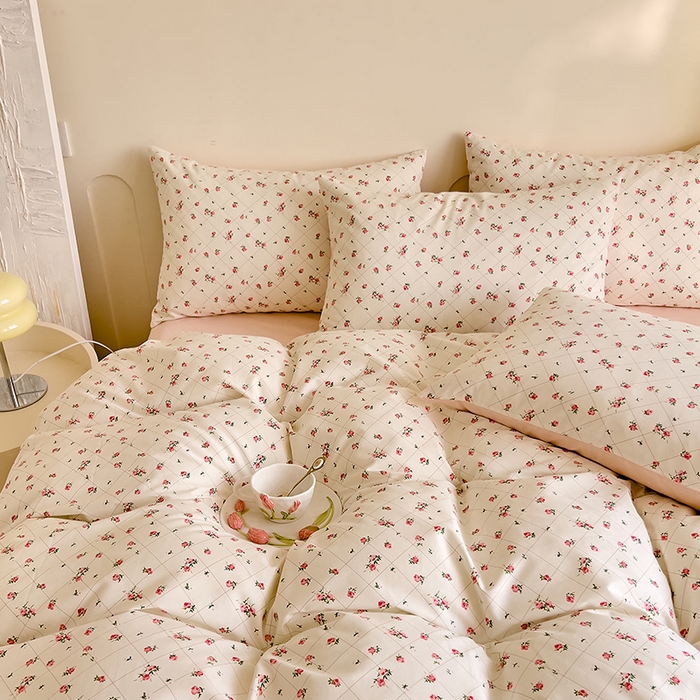 91家纺网 家纺一手货源 找家纺 DoDo 兜兜 【 可定制尺寸】2026新款全棉40支13372印花四件套 花晨