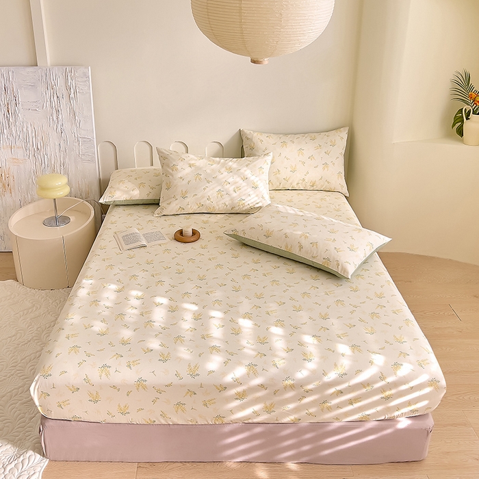 91家纺网 家纺一手货源 找家纺 DoDo 兜兜 【 可定制尺寸】2025新款全棉40支13372印花单床笠 清香