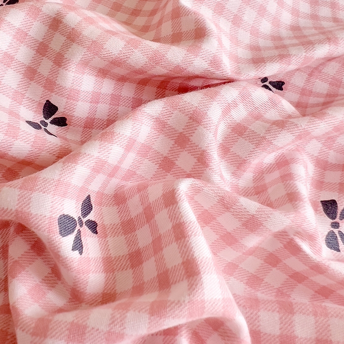 91家纺网 家纺一手货源 找家纺 DoDo 兜兜 【 可定制尺寸】2025新款全棉40支13372印花单枕套 粉蝶