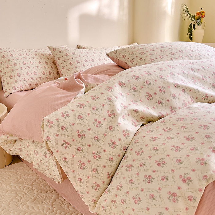 91家纺网 家纺一手货源 找家纺 DoDo 兜兜 【 可定制尺寸】2025新款全棉40支13372印花四件套 风晴