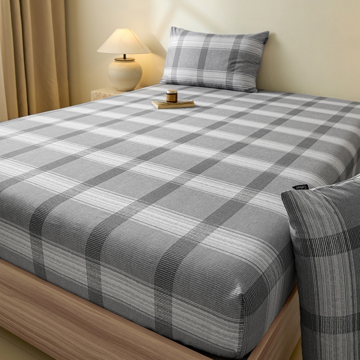 91家纺网 家纺一手货源 找家纺 涵宸家纺 2025新款全棉印花良品系列床笠 床笠-洛卡