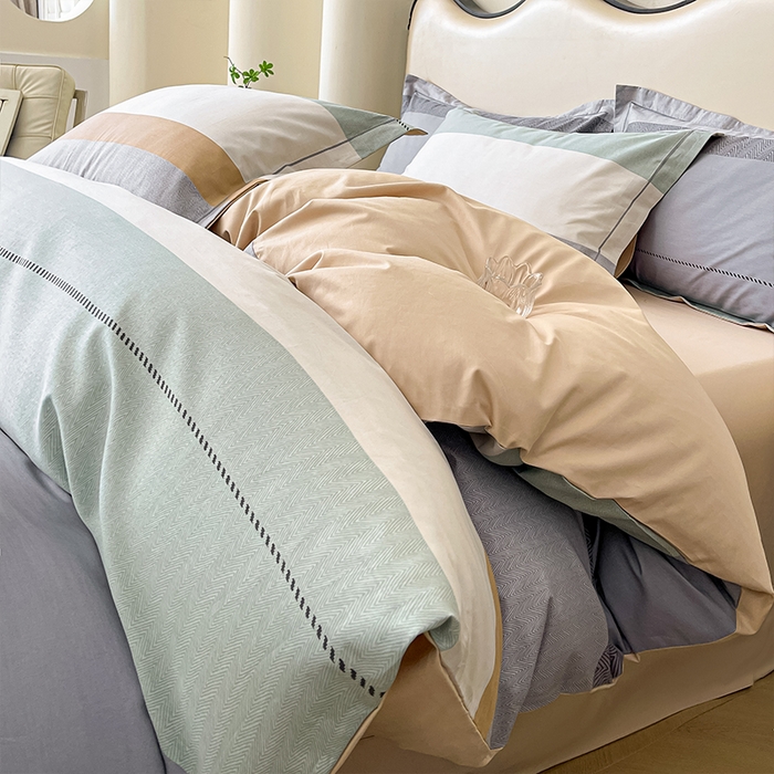 91家纺网 家纺一手货源 找家纺 帛美 2025新款13376全棉纯棉印花四件套-提供买家秀 悠梦