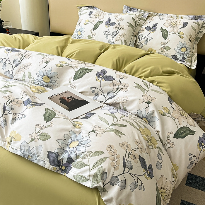 91家纺网 家纺一手货源 找家纺 帛美 2025新款13376全棉纯棉印花四件套-提供买家秀 月瑶