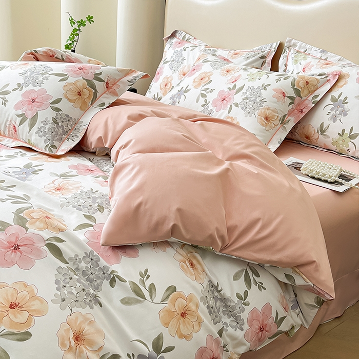 91家纺网 家纺一手货源 找家纺 帛美 2025新款13376全棉纯棉印花四件套-提供买家秀 洵莎