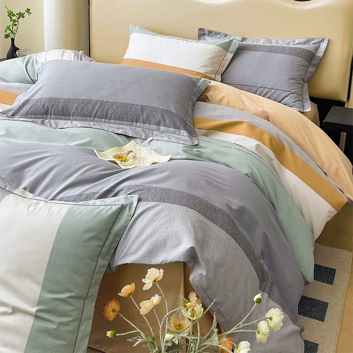 91家纺网 家纺一手货源 找家纺 帛美 2025新款13376全棉纯棉印花四件套-提供买家秀 悠梦