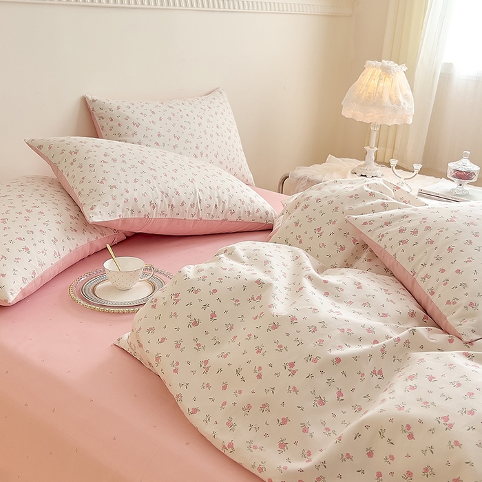 91家纺网 家纺一手货源 找家纺 DoDo 兜兜 【 可定制尺寸】2026新款全棉40支13372印花单枕套 粉色恋歌