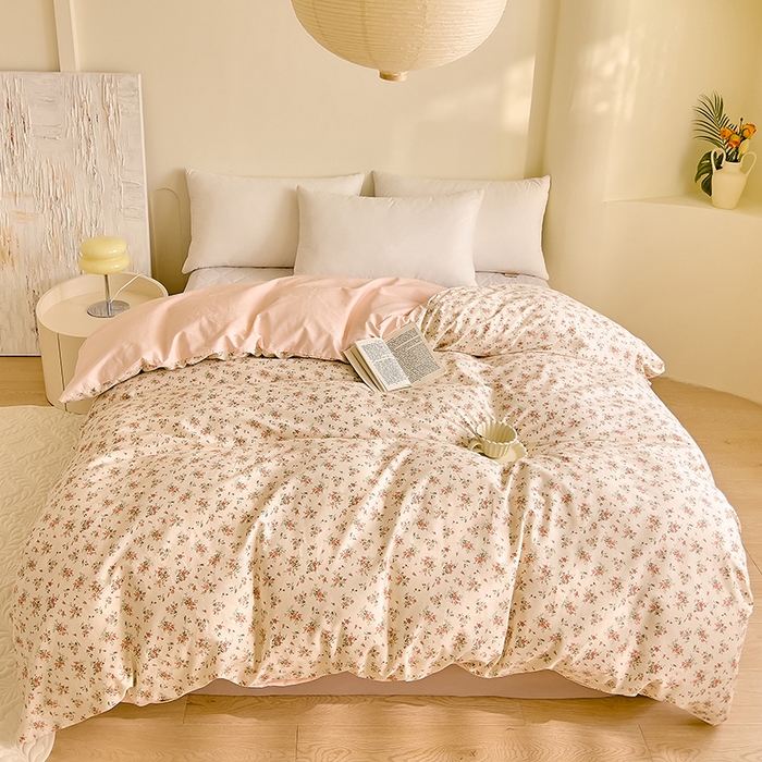 91家纺网 家纺一手货源 找家纺 DoDo 兜兜 【 可定制尺寸】2026新款全棉40支13372印花单被套 桃夭