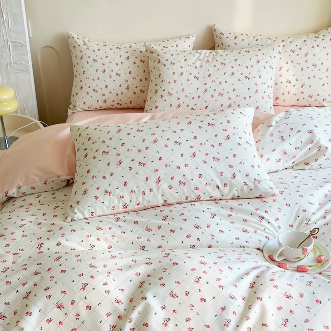 91家纺网 家纺一手货源 找家纺 DoDo 兜兜 【 可定制尺寸】2026新款全棉40支13372印花四件套 花晨