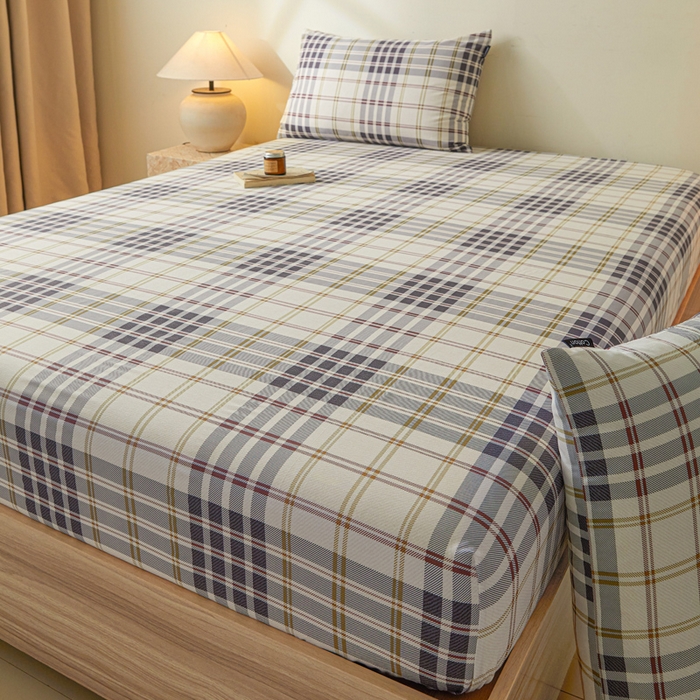 91家纺网 家纺一手货源 找家纺 涵宸家纺 2025新款全棉印花良品系列床笠 床笠-琥珀