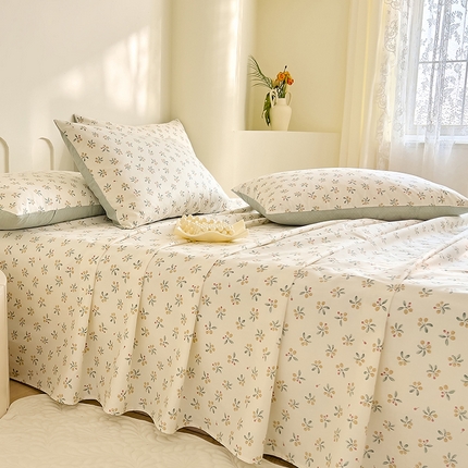 DoDo 兜兜 【 可定制尺寸】2025新款全棉40支13372印花单床单 知柠