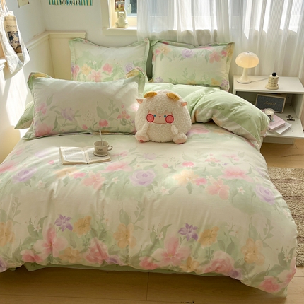 91家纺网 家纺一手货源 找家纺 （总）涵宸家纺 2025新款全棉印花四件套总花型