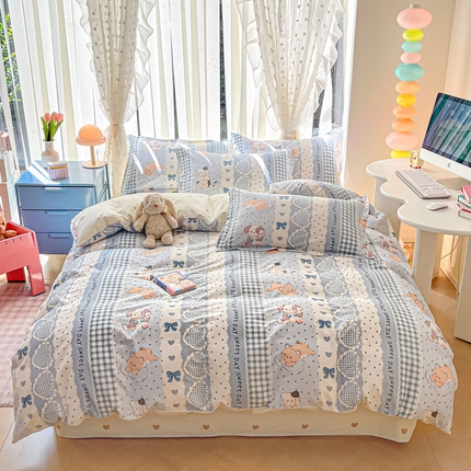 91家纺网 家纺一手货源 找家纺 （总）涵宸家纺 2025新款全棉印花四件套总花型