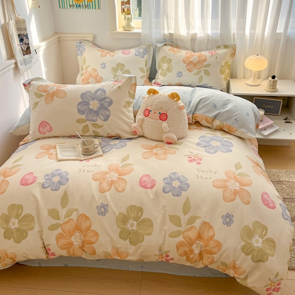 91家纺网 家纺一手货源 找家纺 （总）涵宸家纺 2025新款全棉印花四件套总花型