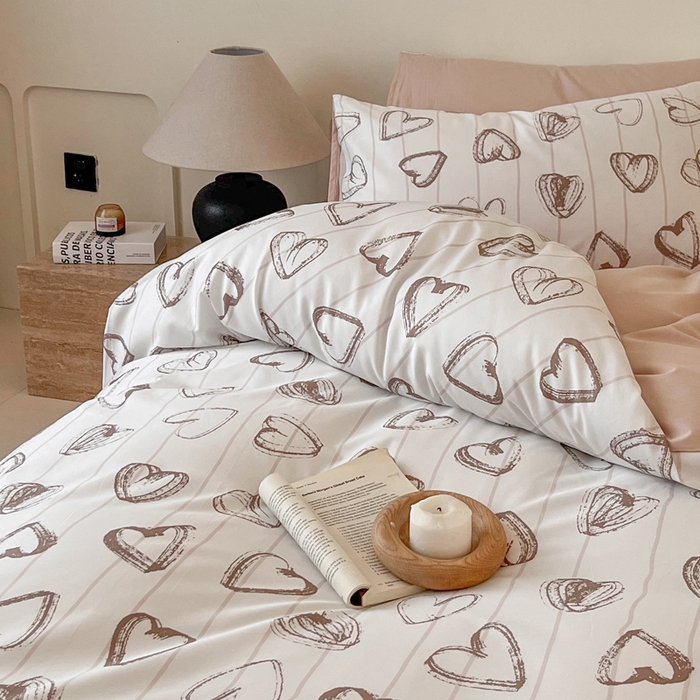 91家纺网 家纺一手货源 找家纺 涵宸家纺 2025新款全棉印花良品系列四件套 心怡