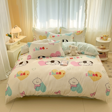 91家纺网 家纺一手货源 找家纺 （总）涵宸家纺 2025新款全棉印花四件套总花型