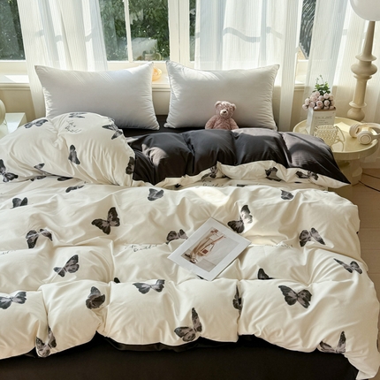 91家纺网 家纺一手货源 找家纺 (总) 赫然 2026新款水洗双层纱单品被套