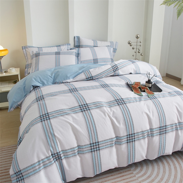 91家纺网 家纺一手货源 找家纺 曼秀琳 2025新款铂金棉数码印花四件套(全棉133*76) 欧曼格调-兰