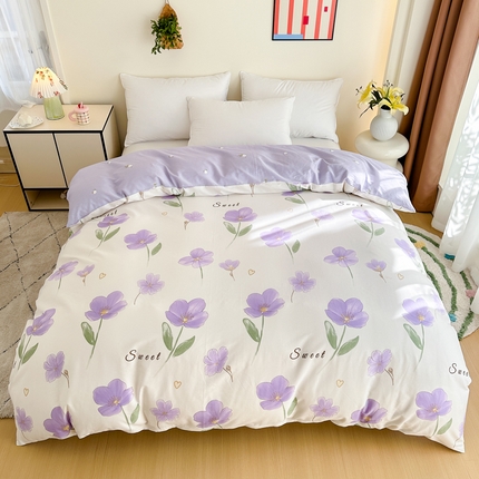 91家纺网 家纺一手货源 找家纺 （总）棉造家居 2025新款全棉纯棉印花系列学生宿舍单被套