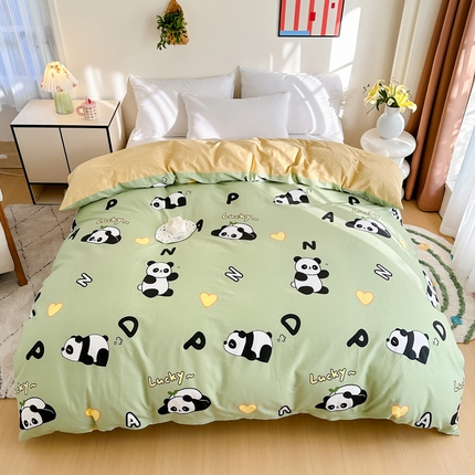 91家纺网 家纺一手货源 找家纺 （总）棉造家居 2025新款全棉纯棉印花系列学生宿舍单被套