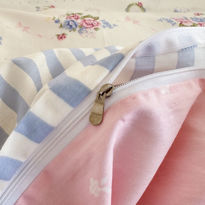 91家纺网 家纺一手货源 找家纺 棉造家居 2025新款亲肤舒适全棉纯棉印花系列三/四件套 芳菲羽