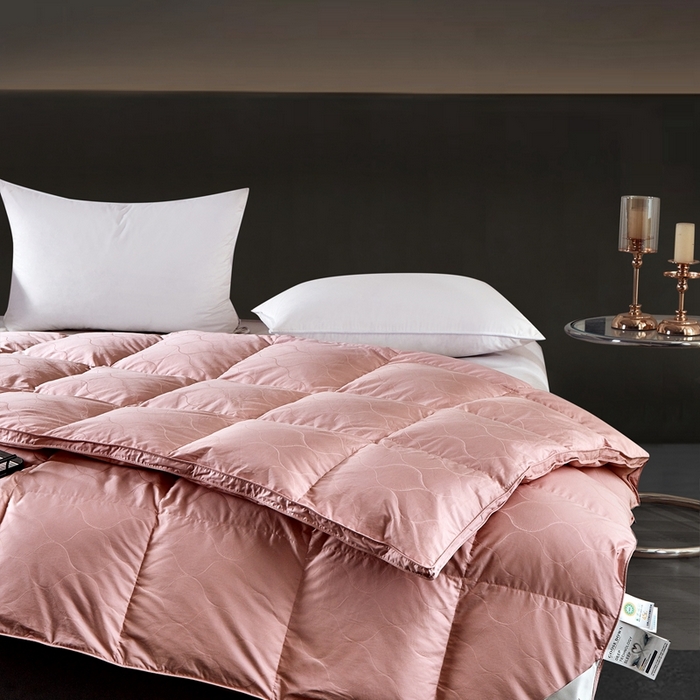 91家纺网 家纺一手货源 找家纺 御眠纺羽绒被壳 2025正宗新款1长绒棉双层羽绒被壳自充绒被壳鹅绒被 波浪花粉