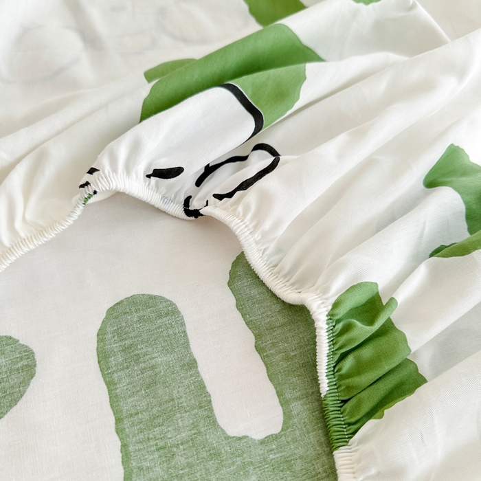 91家纺网 家纺一手货源 找家纺 棉造家居 2025新款亲肤舒适全棉纯棉印花单床笠 萌宝儿