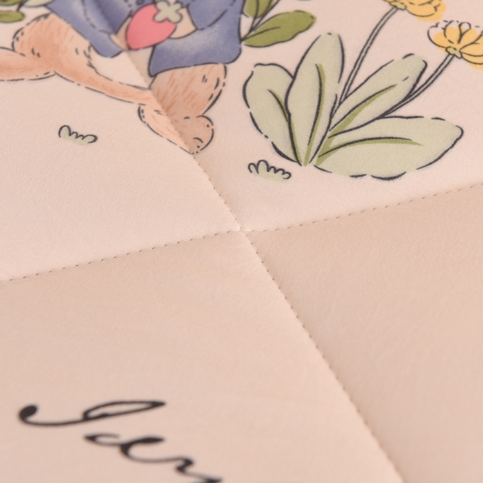 91家纺网 家纺一手货源 找家纺 云家 2025新款豆豆绒被子被芯夏凉被空调被四季被 花园兔兔