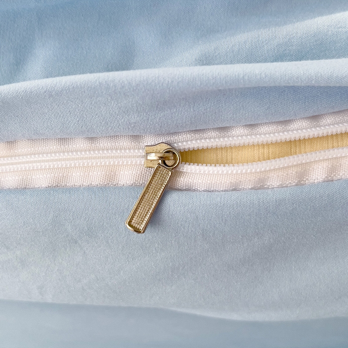 91家纺网 家纺一手货源 找家纺 水墨江南 2025新款超柔水洗棉贴布绣四件套 萝卜兔蓝